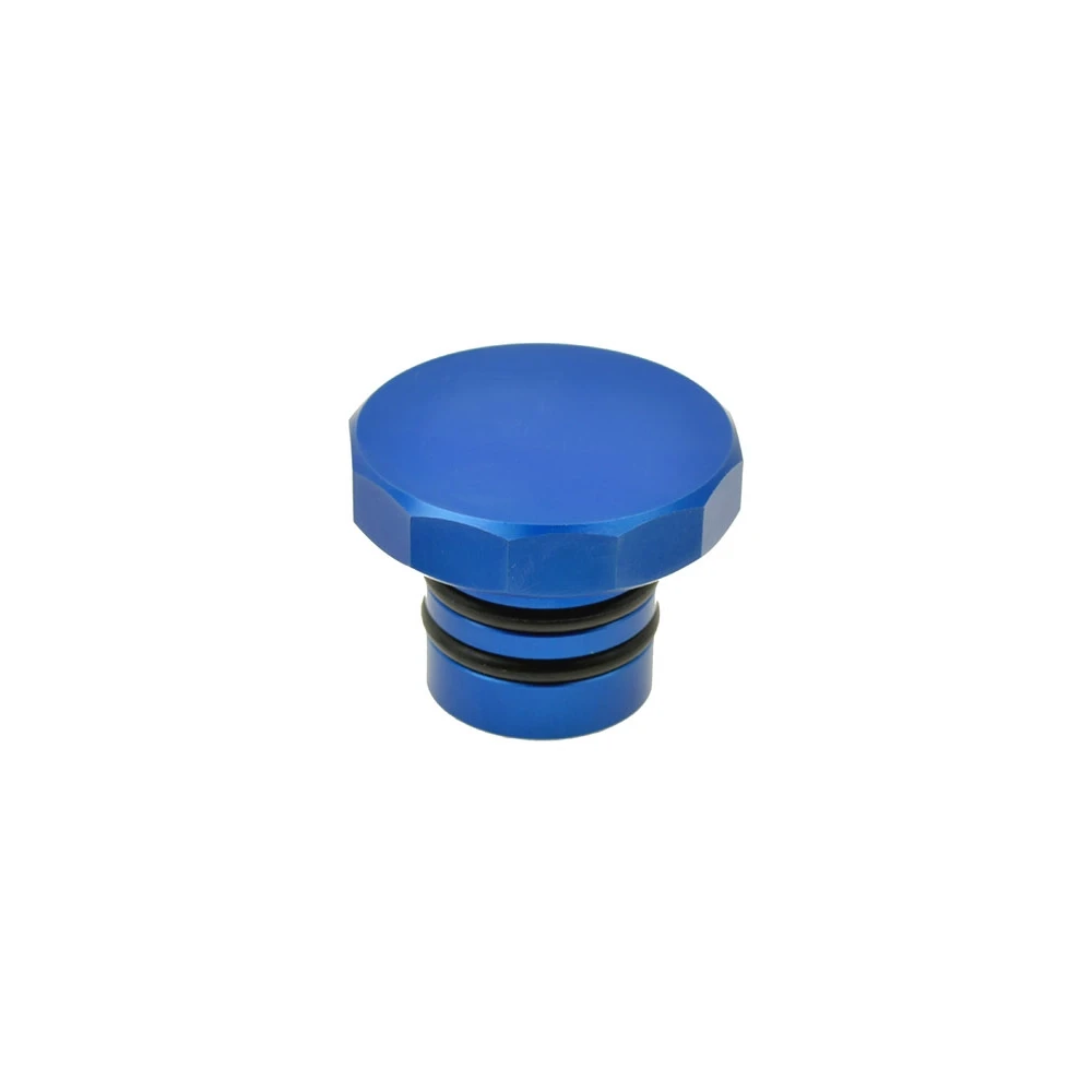 Tankdeckel AKOA DODECAGON, aus Aluminium, gefräst, in blau zu Puch Maxi