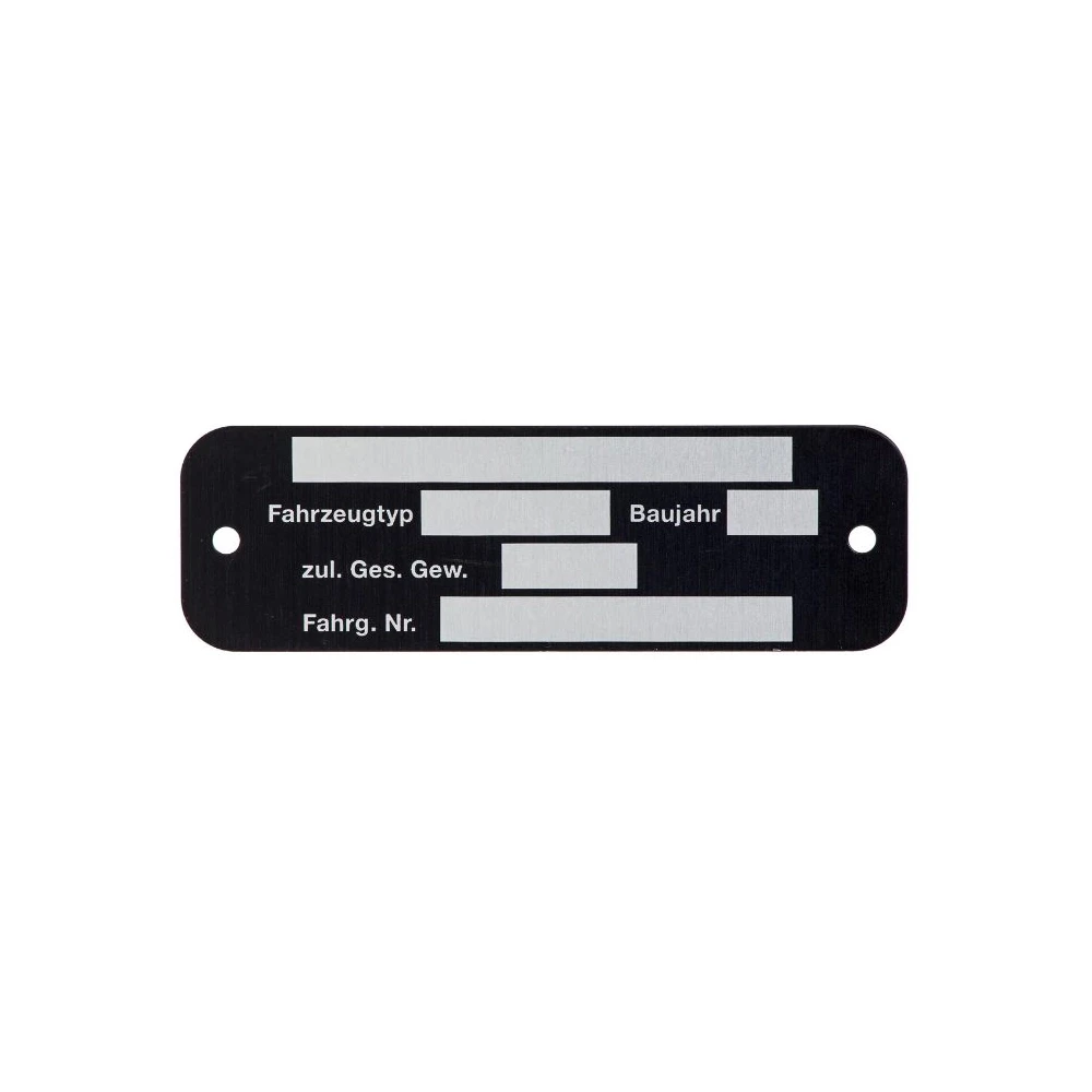 Typenschild Universal (80x25x0.6mm)