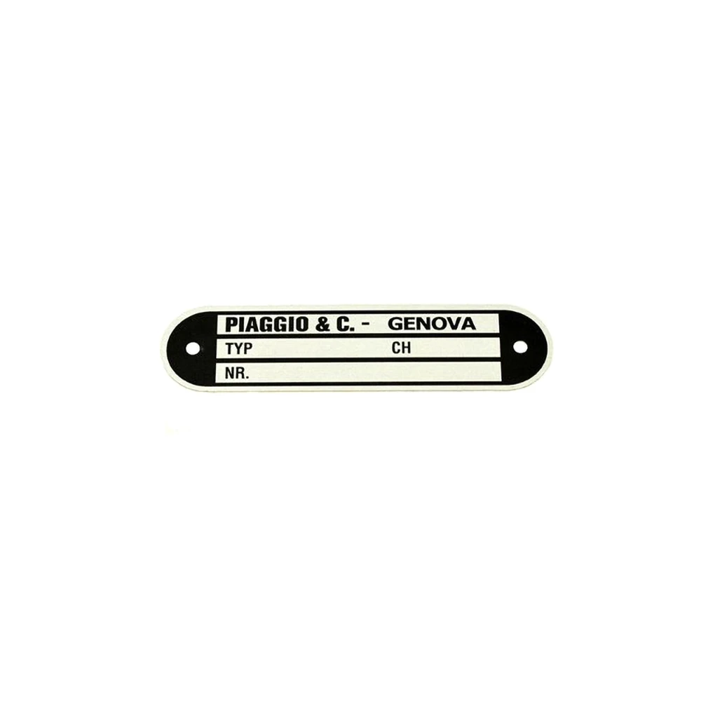 Typenschild PIAGGIO & CO. Genova (84x21x0.6mm)