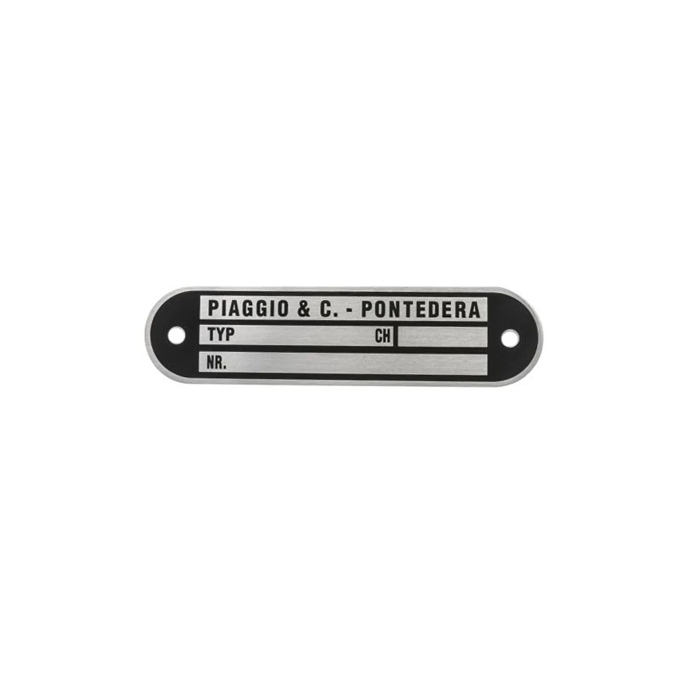 Typenschild PIAGGIO & CO. Pontedera (84x21x0.6mm)