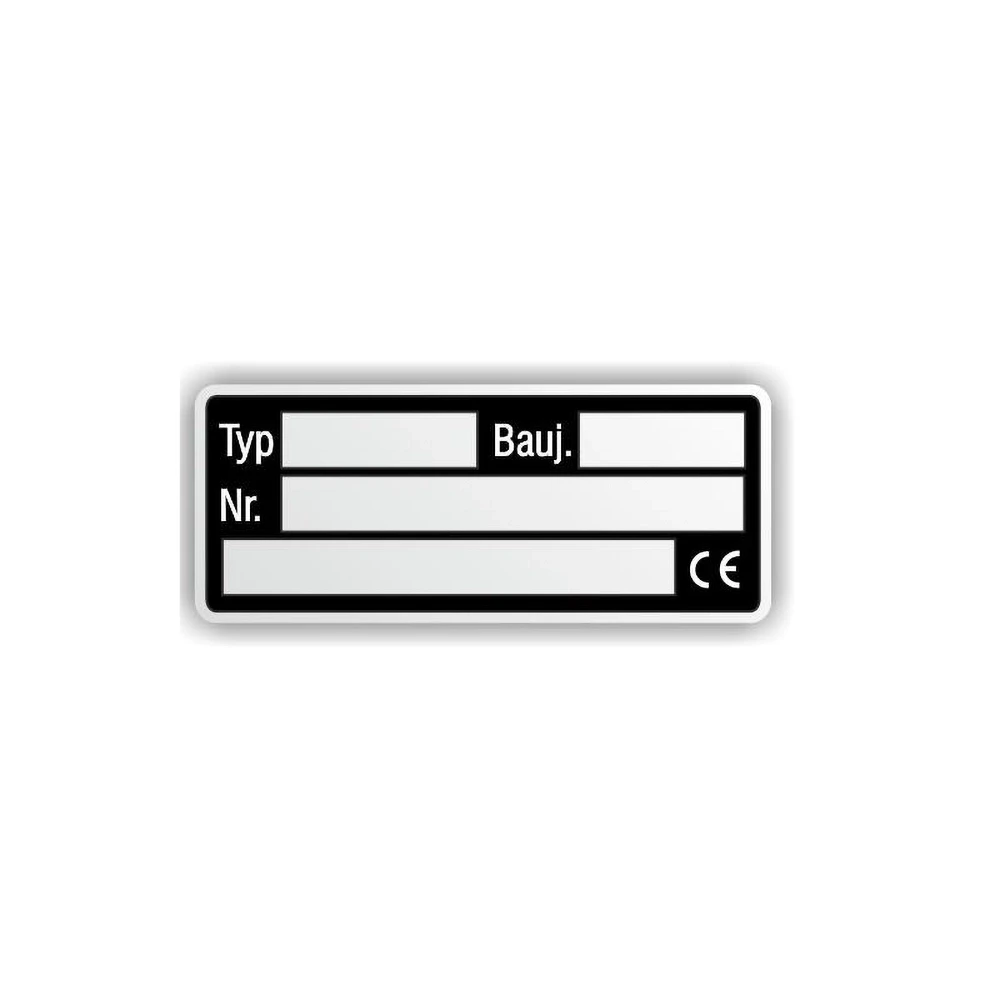 Typenschild leer universal (48x20mm) zum kleben