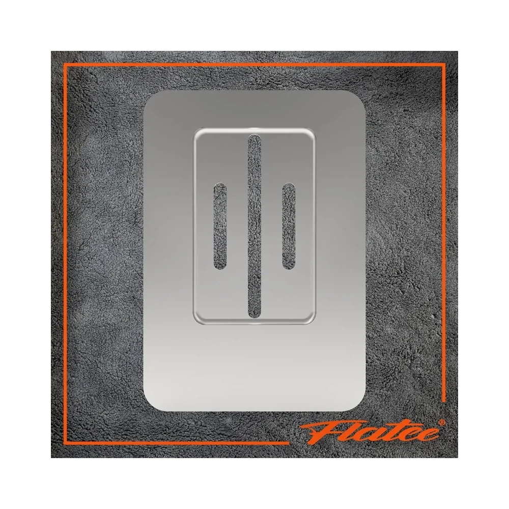 Montageplatte Flatee INOX Mofa/E-Bike 9x13cm