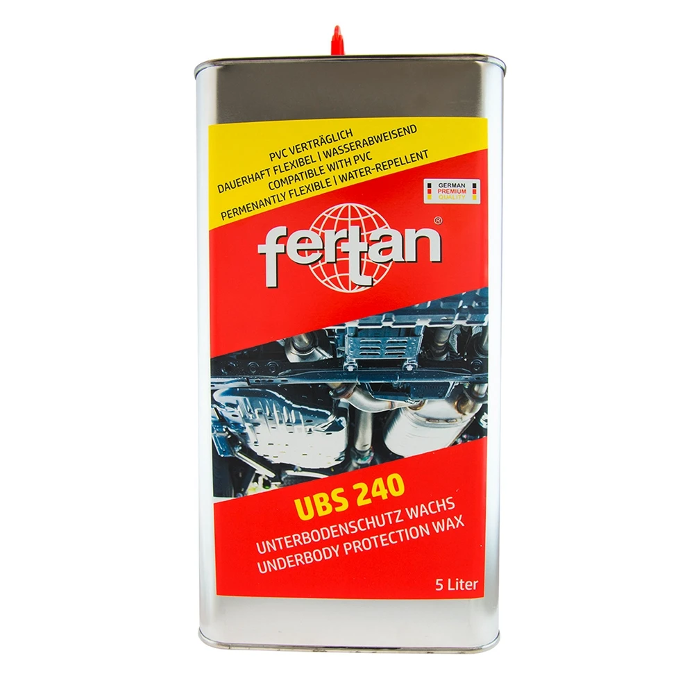 Unterbodenschutz FERTAN UBS 240 WACHS flexibel wasserabweisend transparent 5 L