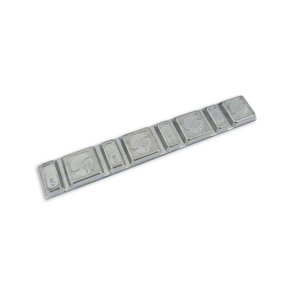 Auswuchtgewicht 15mm breit, (10 Stück) à 4x5g/4x10g silber