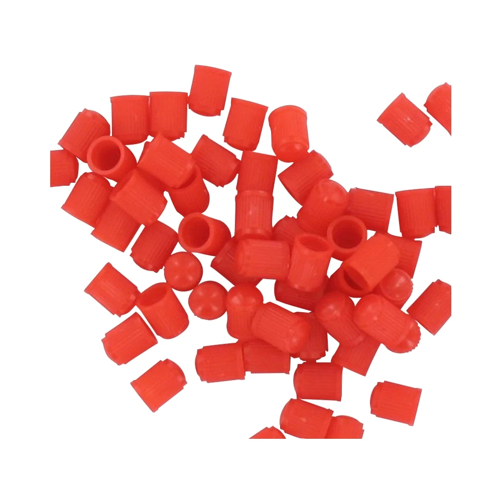 Ventildeckel Kunststoff (PVC) rot (25 Stück)