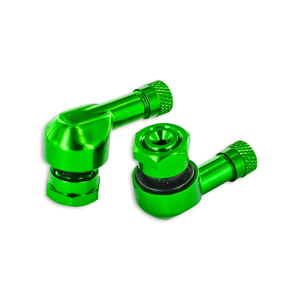 Ventile 90°/alu grün für Tubelessfelge (2 Stk.)
