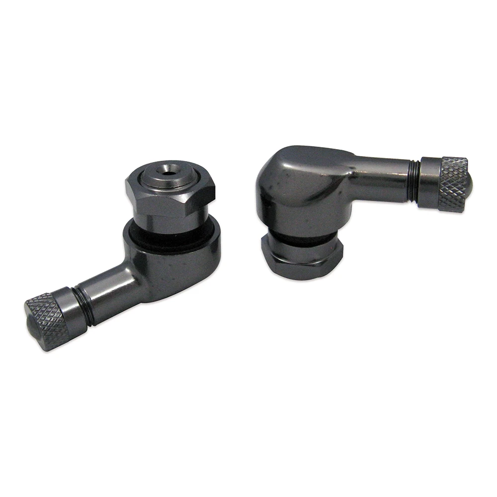 Ventile 90°/alu schwarz-anthrazit für Tubelessfelge (2 Stk.)