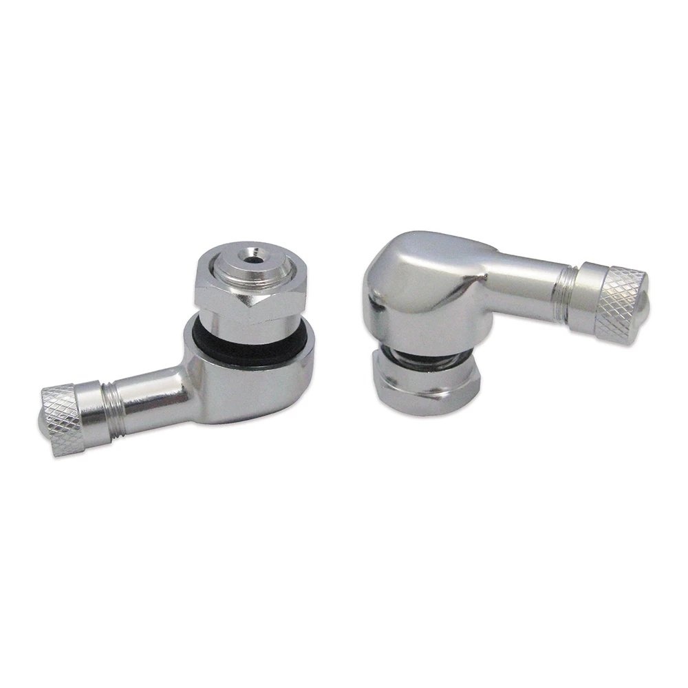 Ventile 90°/alu chrom für Tubelessfelge (2 Stk.)