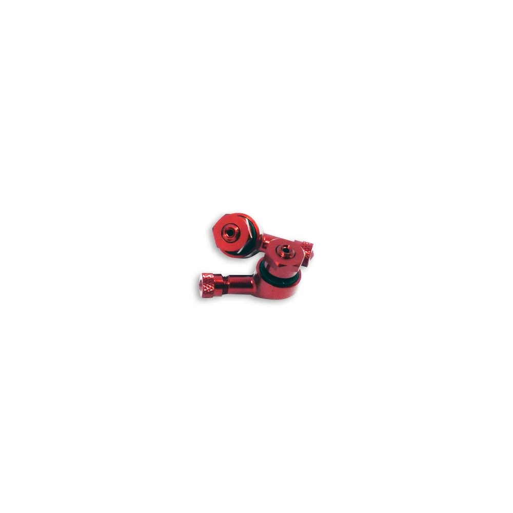 Ventile 90°/alu rot für Tubelessfelge Ø8.3mm (2 Stk.)