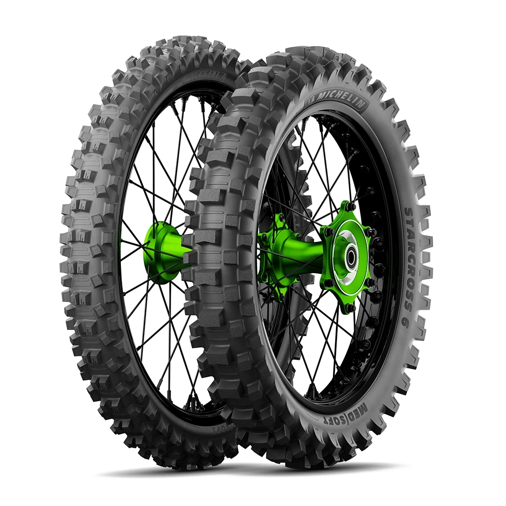 Pneu 100/90-19 57M R TT Michelin Starcross 6 medium soft NHS (CAI 233393)