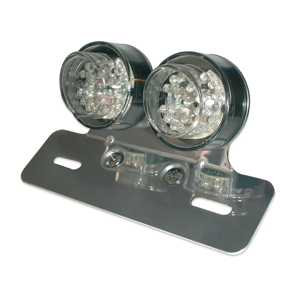 Rücklicht LED mit Alu Kennzeichen-Halter CE