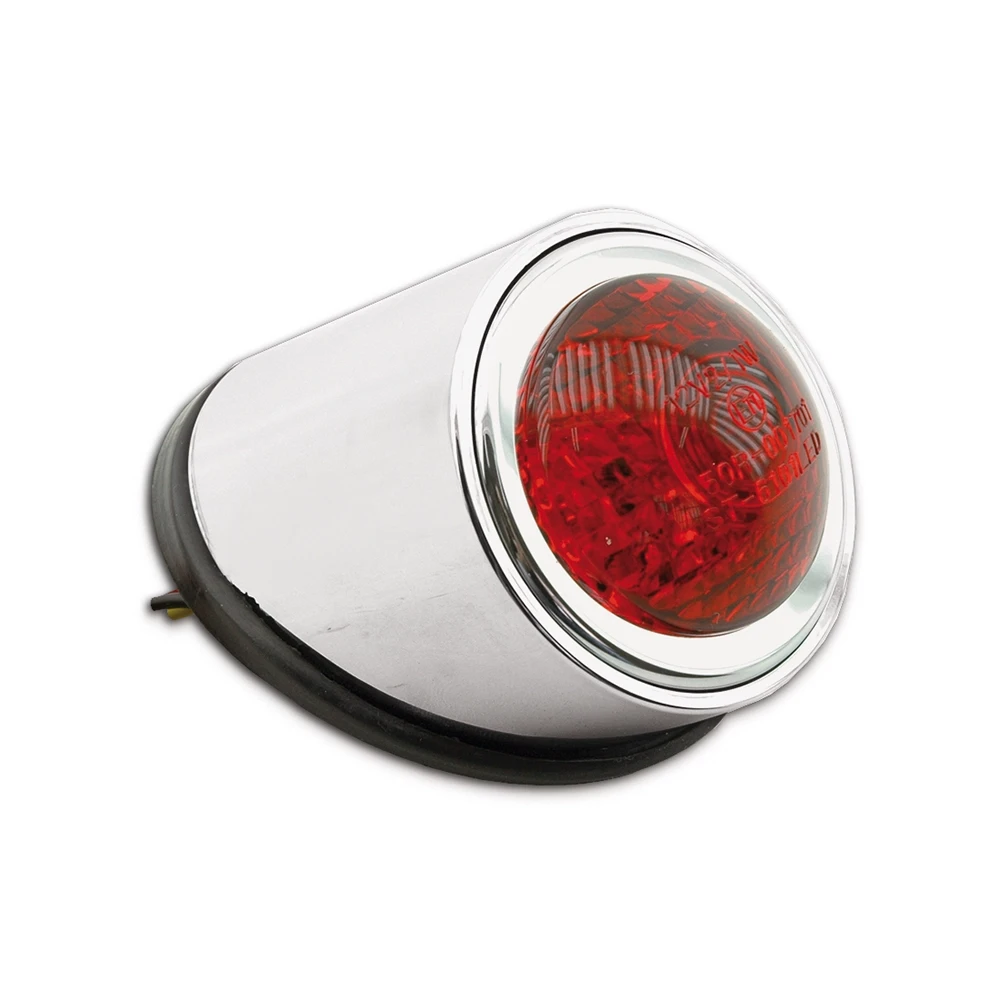 Rücklicht Vicma Custom chrom/rot LED (12V / 1W) homologiert