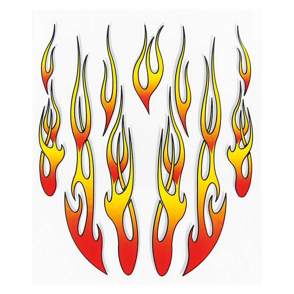 Aufkleber Helm Flamme (20x24cm)