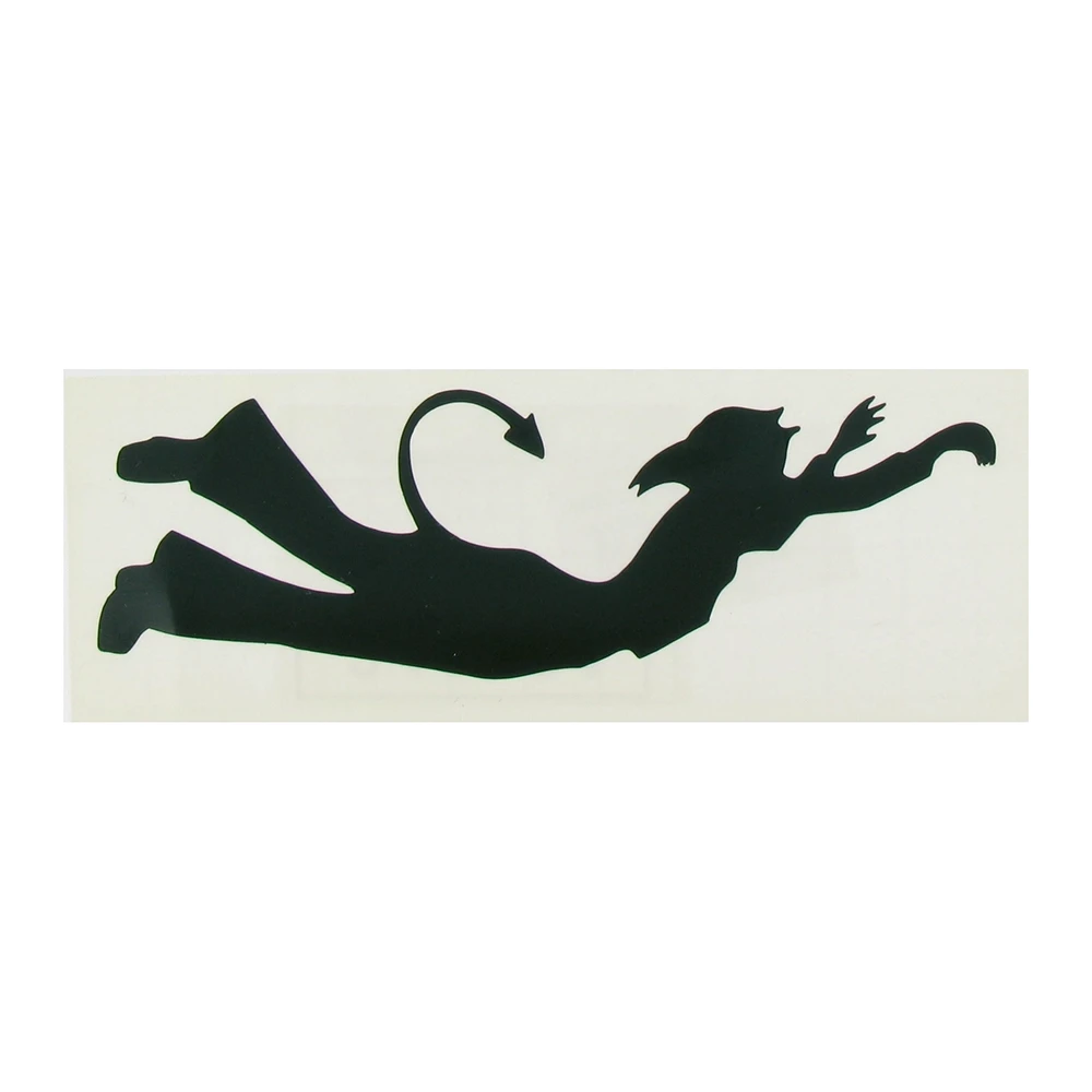 Aufkleber Devil schwarz (12x4cm) NETTOPREIS