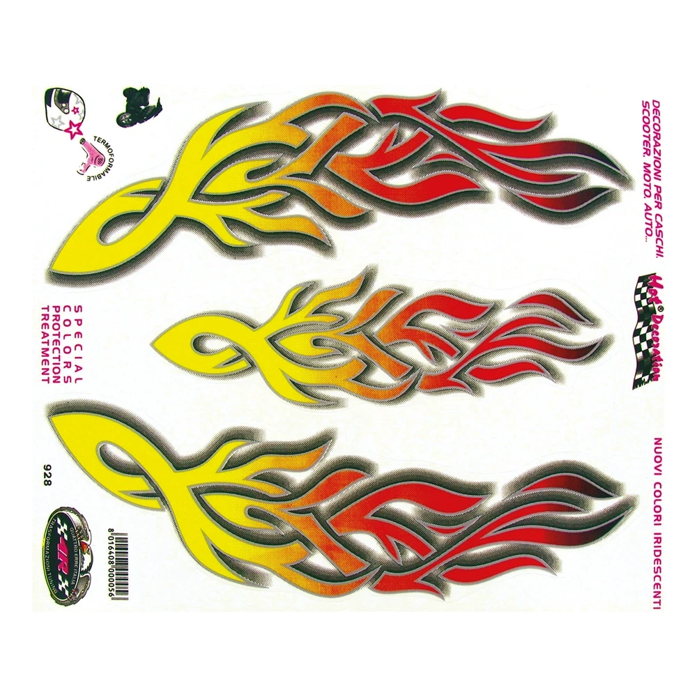 Afkleberset Flames  (3 Stk.) 
