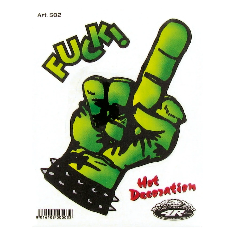 Aufkleber Fuck (10x12cm)