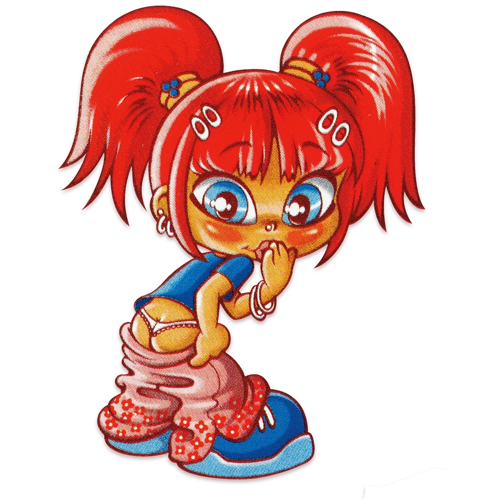 Aufkleber fashion girl 11x8.5 cm)