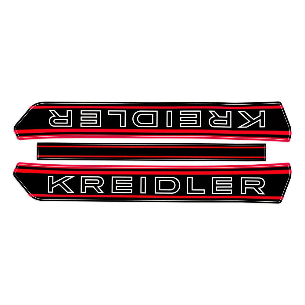 Aufkleber Tank KREIDLER schwarz/rot (2 Stück)