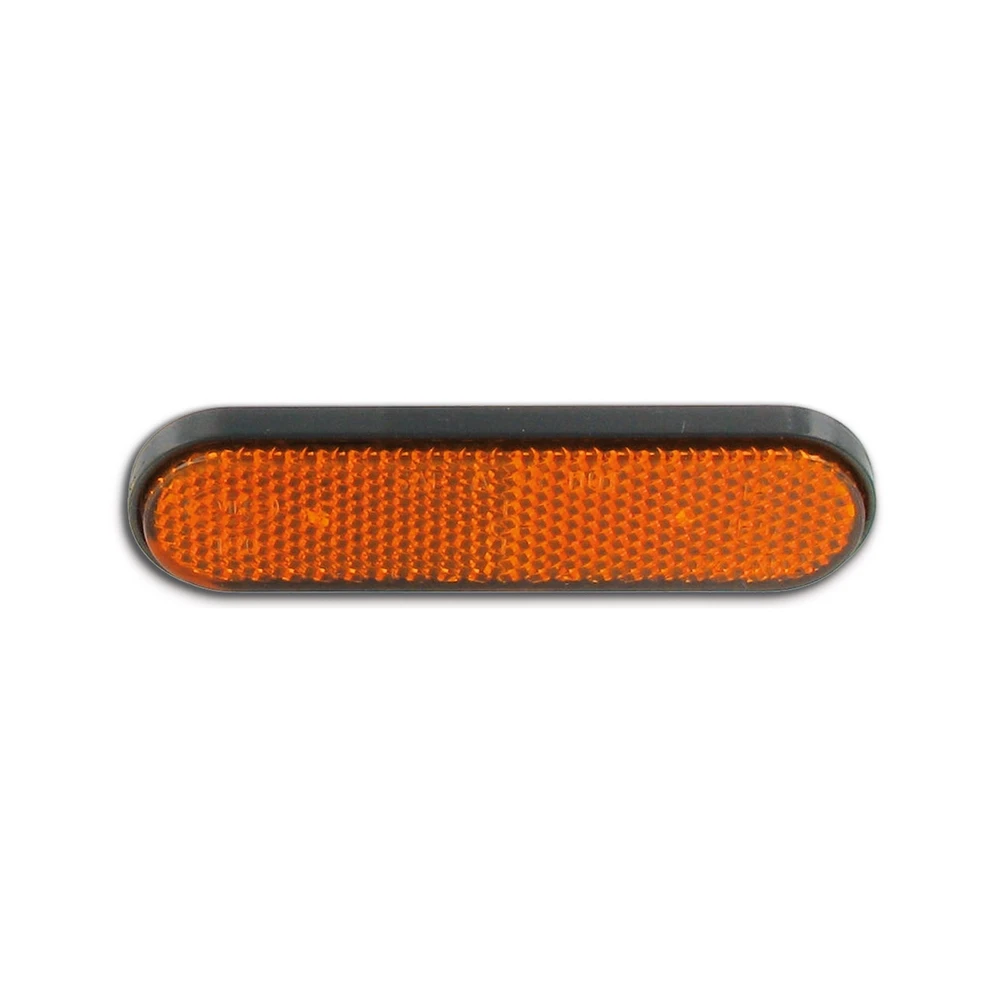 Rückstrahler oval/orange CE zum schrauben