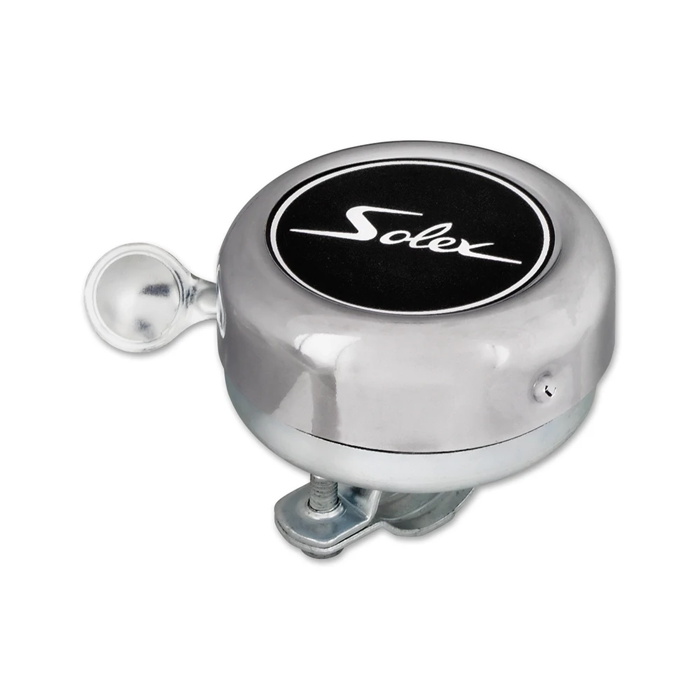 Glocke Solex chrom/schwarz  (1 Stück)