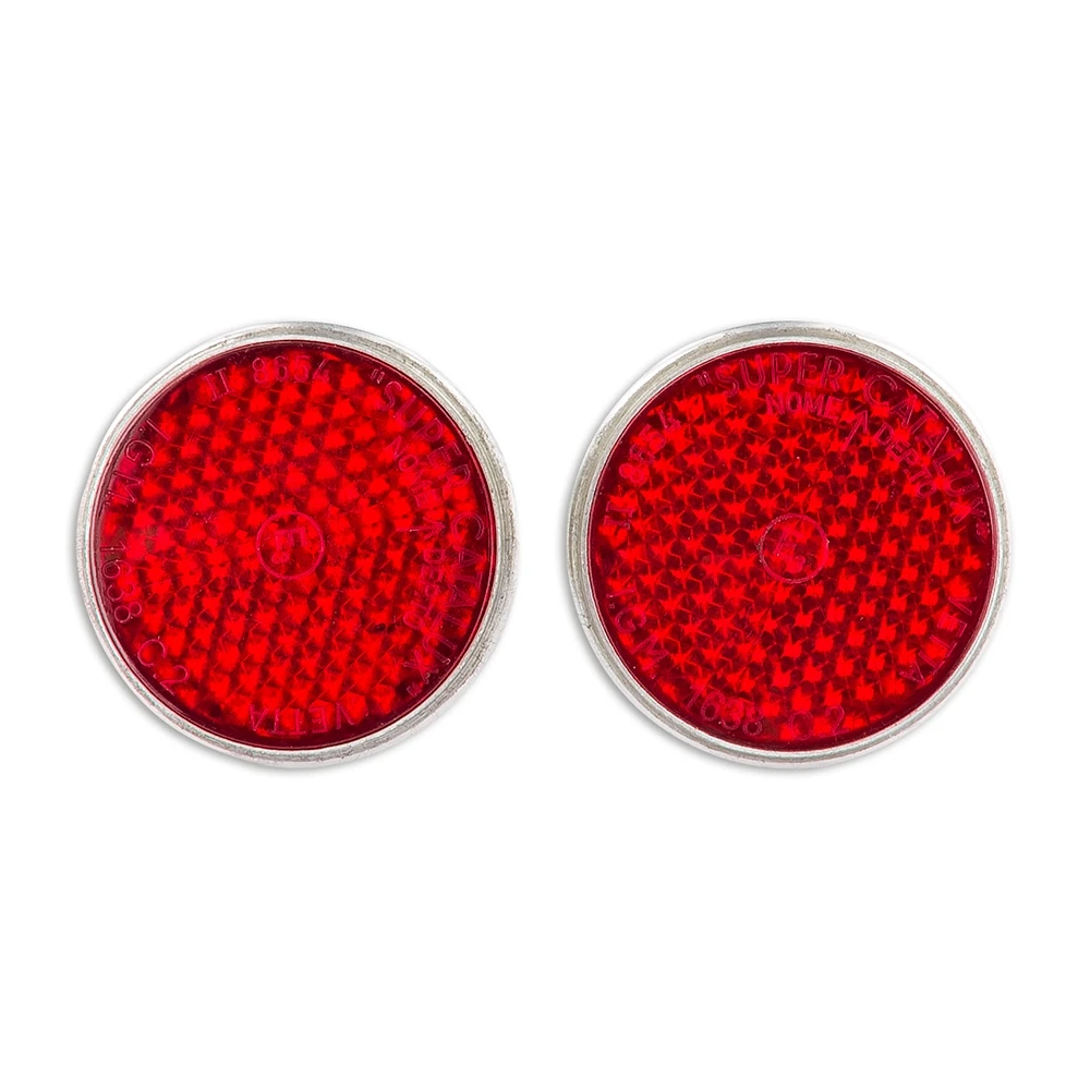 Rückstrahler rund/rot CE z. schrauben 40mm (2 Stück)