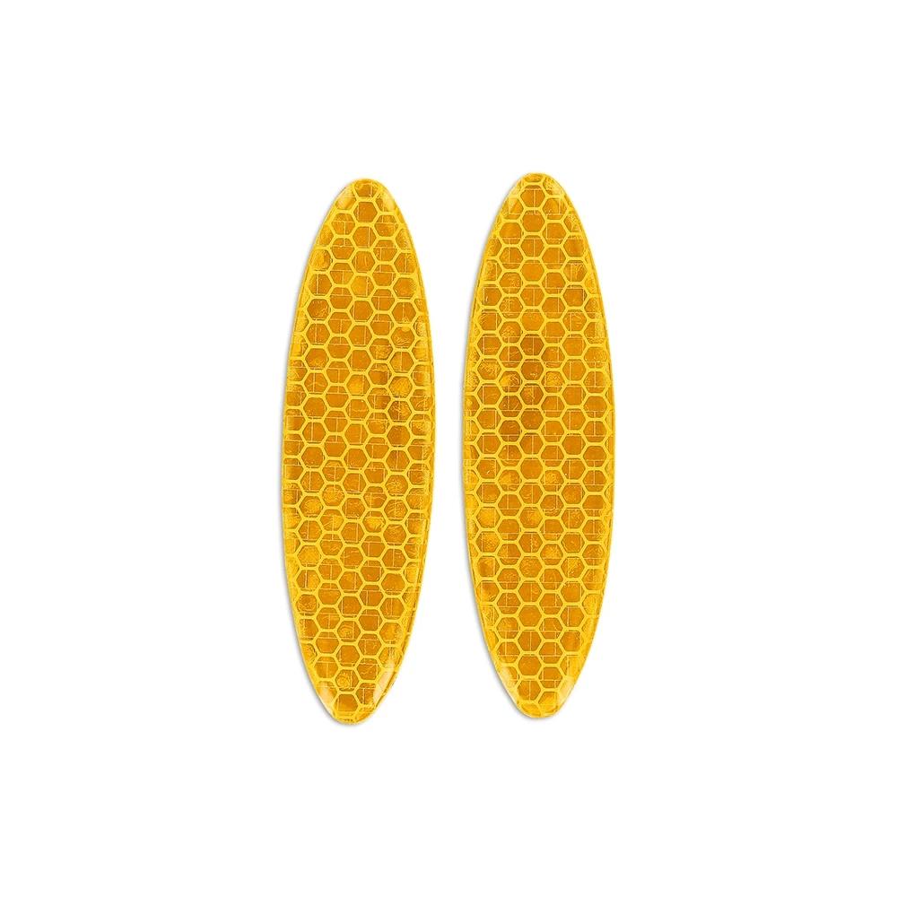 Rückstrahler 89x25mm oval orange zum kleben (2 Stück)