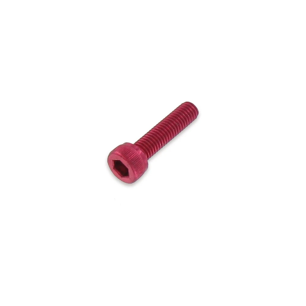 Inbusschraube M5x20mm Alu rot (6 Stück)