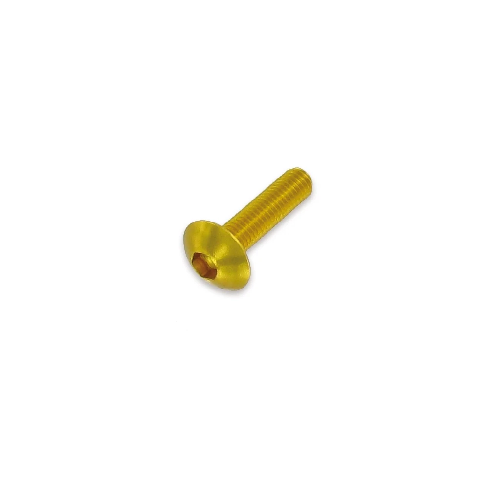 Flachkopfschraube M5x20mm gold (6 Stück)