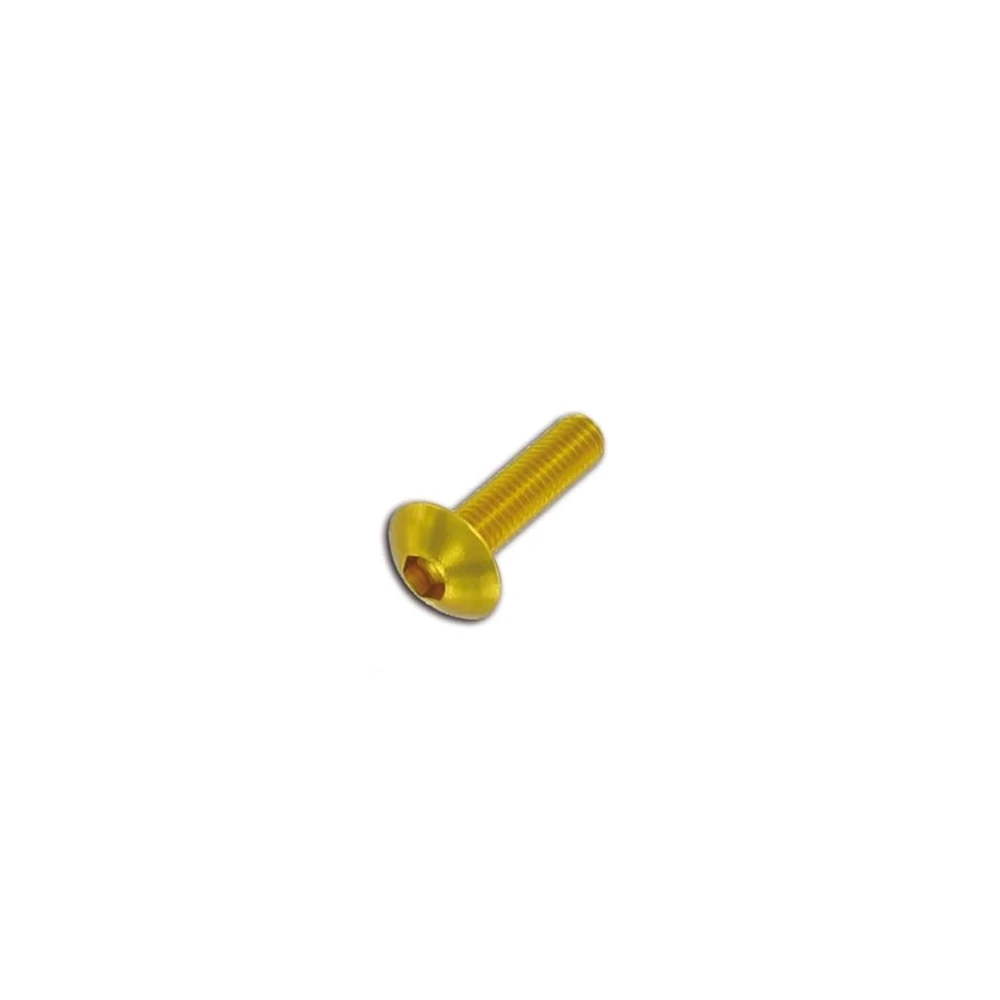 Flachkopfschraube M5x30mm gold (6 Stück)