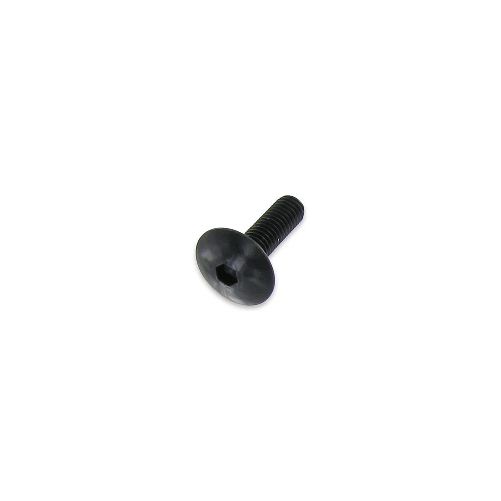 Flachkopfschraube M6x20mm schwarz (6 Stück)