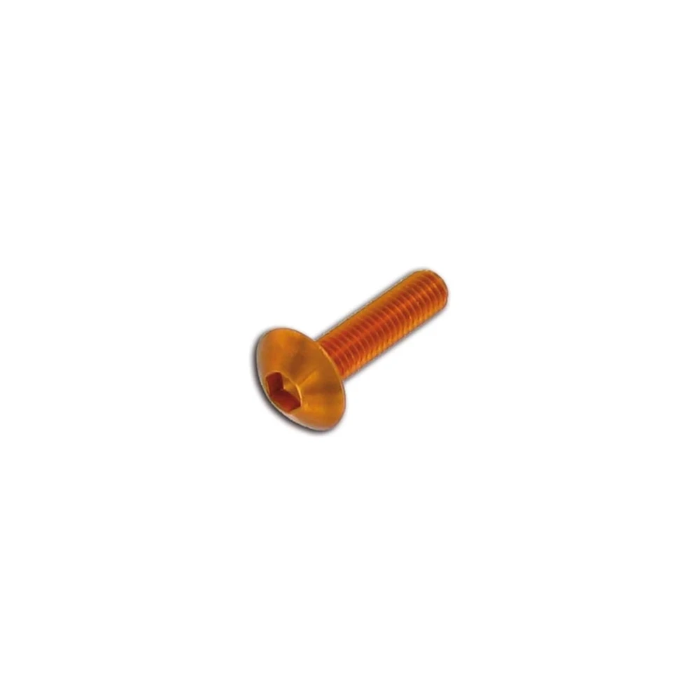 Flachkopfschraube M6x30mm orange (6 Stück)