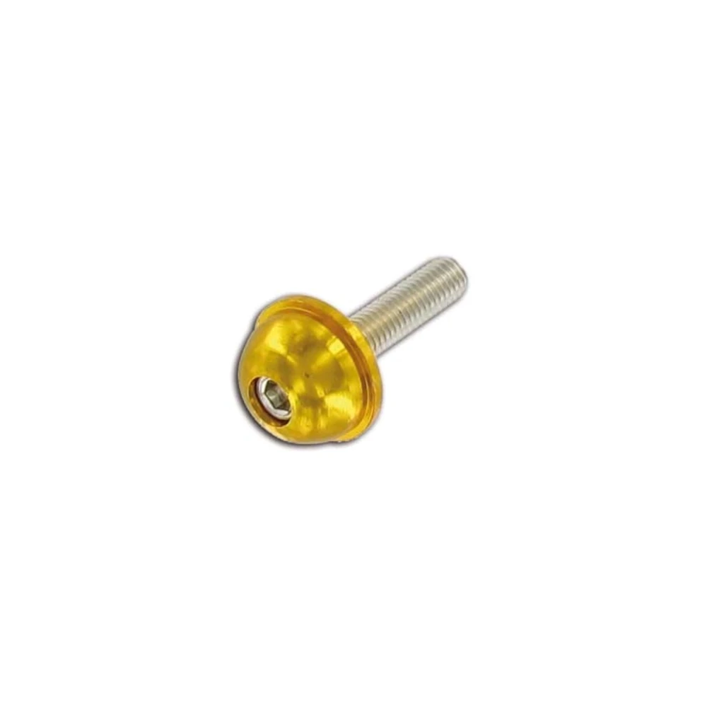 Rundkopfschraube M6x30 Inbus gold (12 Stück)