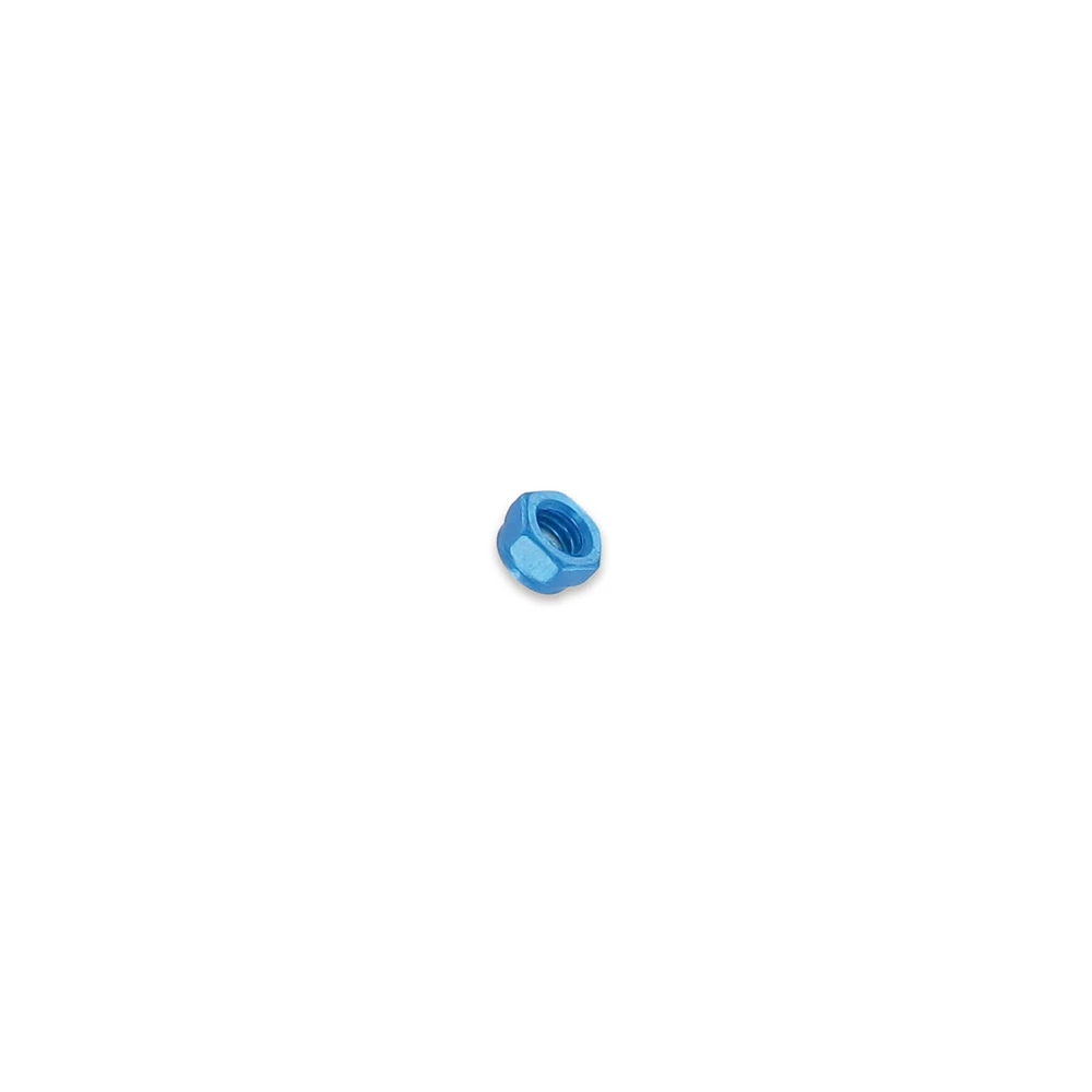 Sechskantstoppmutter / Sicherungsmutter M5 blau (20 Stück)