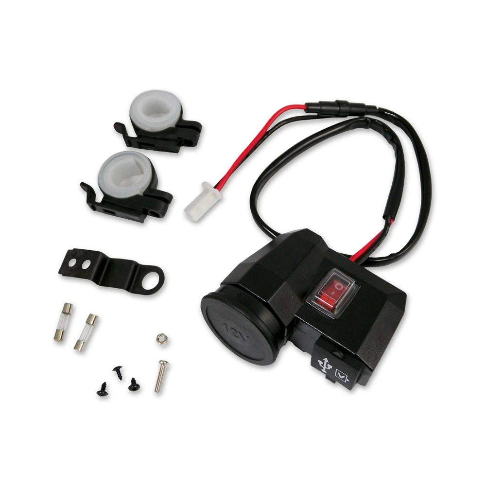 USB Steckdose / Auto-Zigarettenanzünder JMP Lenkermontage, Ausgang 12V, 5V