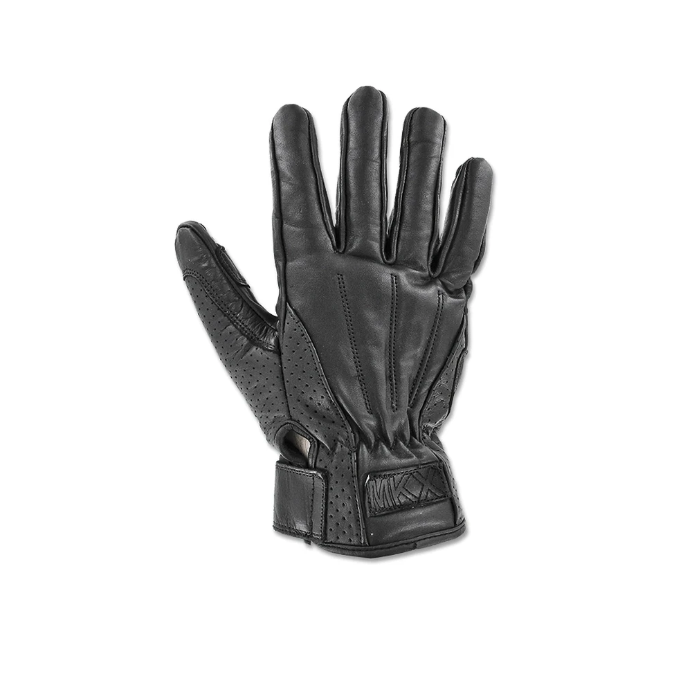 Handschuhe Pro Tour Vintage Leder schwarz (Grösse XS)