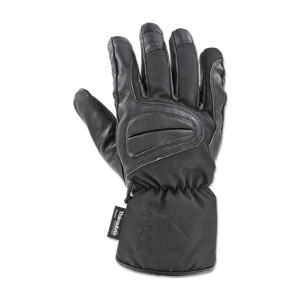 Handschuhe Cordura Winter Leder/textil schwarz (Grösse S)