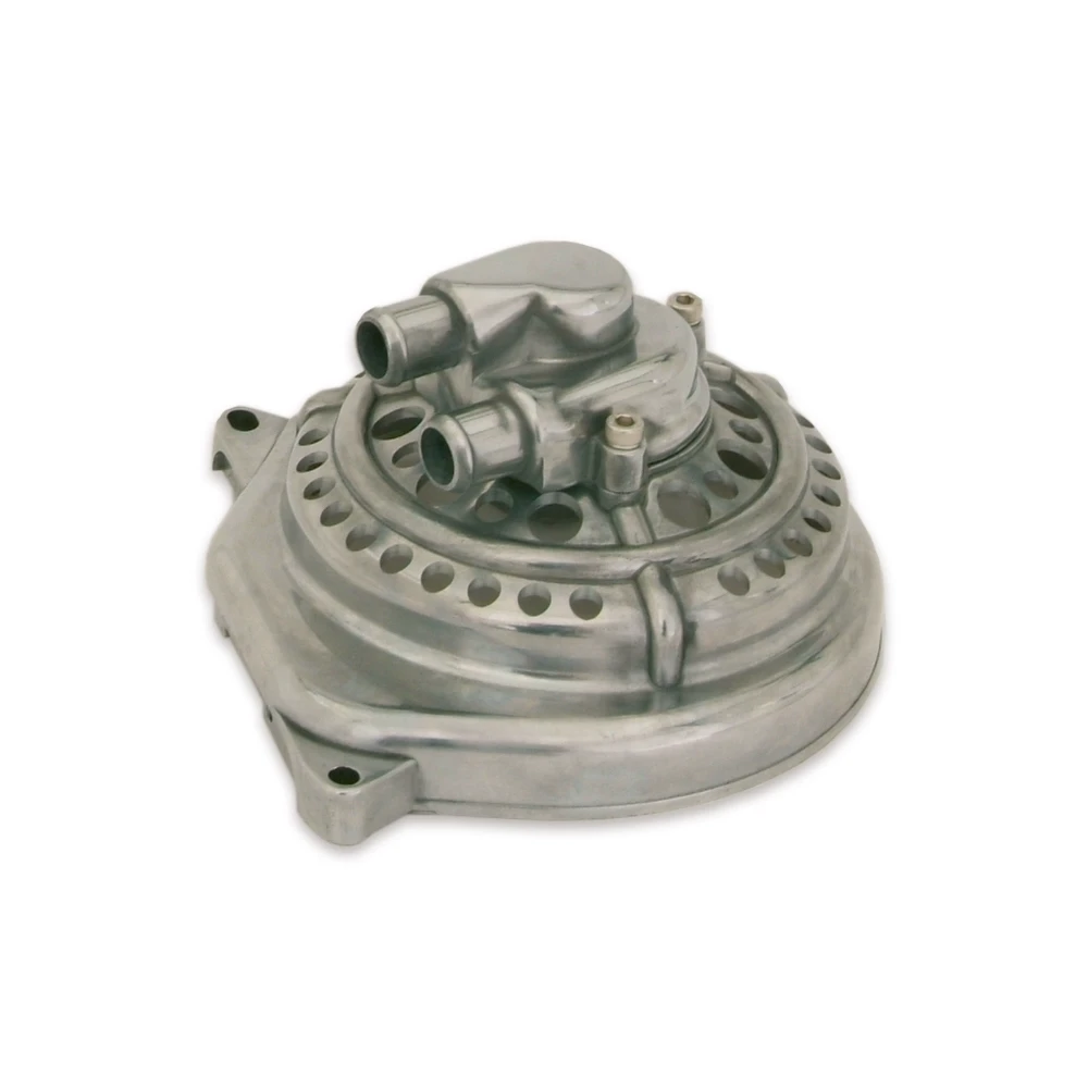 Wasserpumpendeckel Alu Minarelli H2O poliert