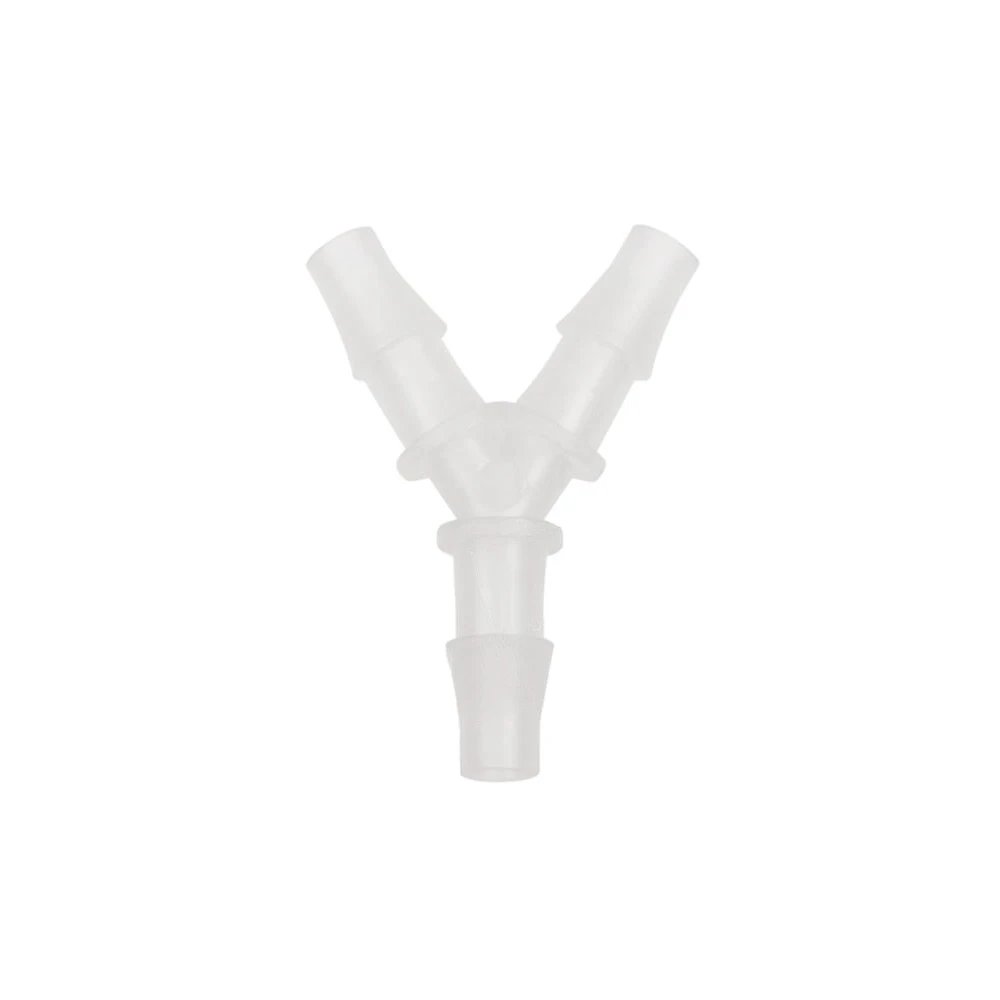 Verbindungsstück Y Form 8mm für Benzinschlauch, Oelschlauch, Lungen weiss