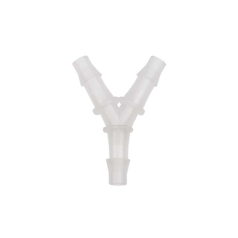 Verbindungsstück Y Form 6mm für Benzinschlauch, Oelschlauch, Lungen weiss