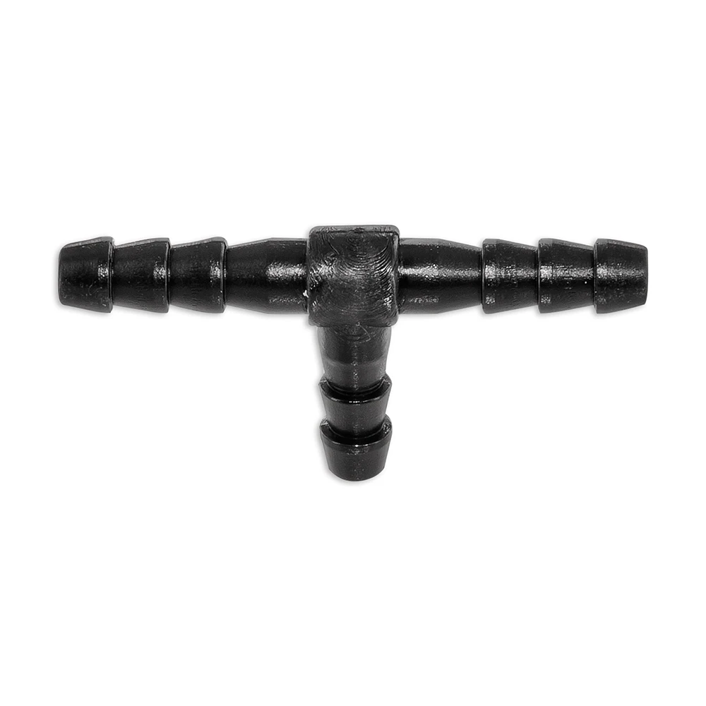 Verbindungsstück T Form 5mm für Benzinschlauch, Oelschlauch, Lungen schwarz