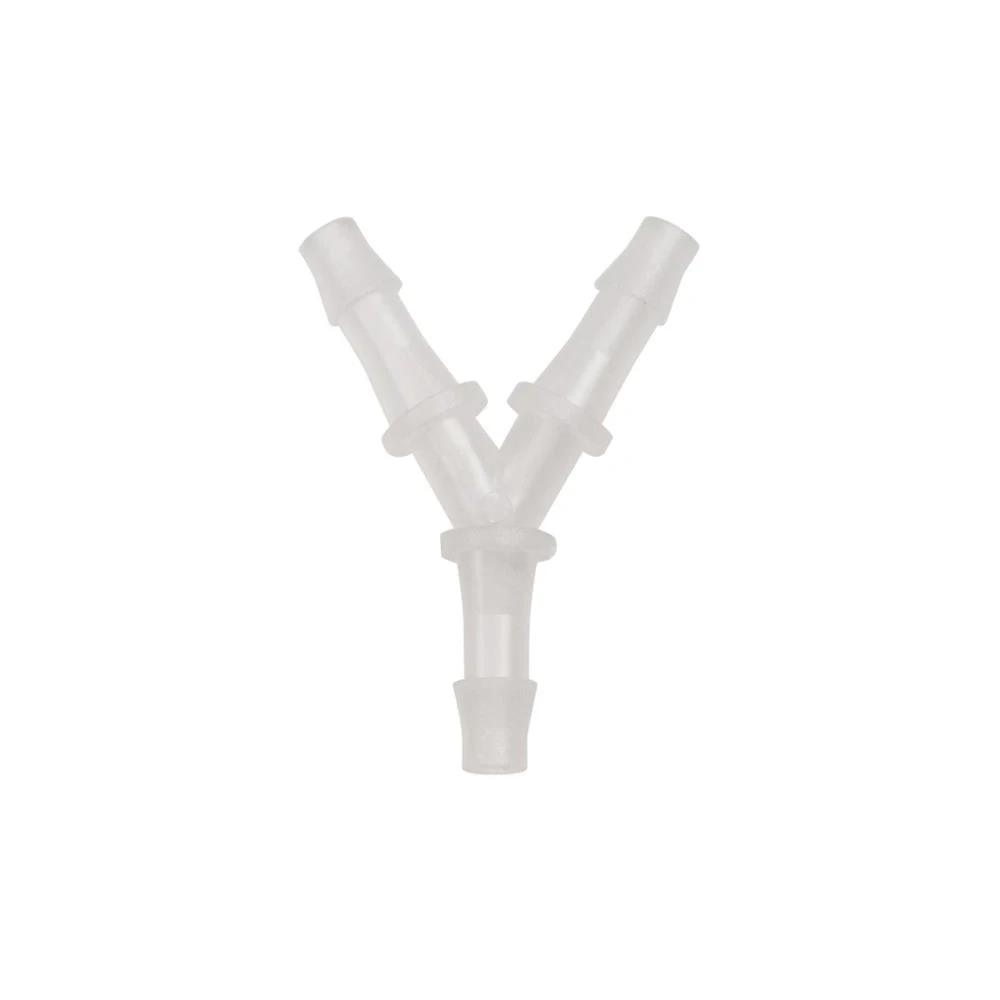 Verbindungsstück Y Form 5mm für Benzinschlauch, Oelschlauch, Lungen weiss