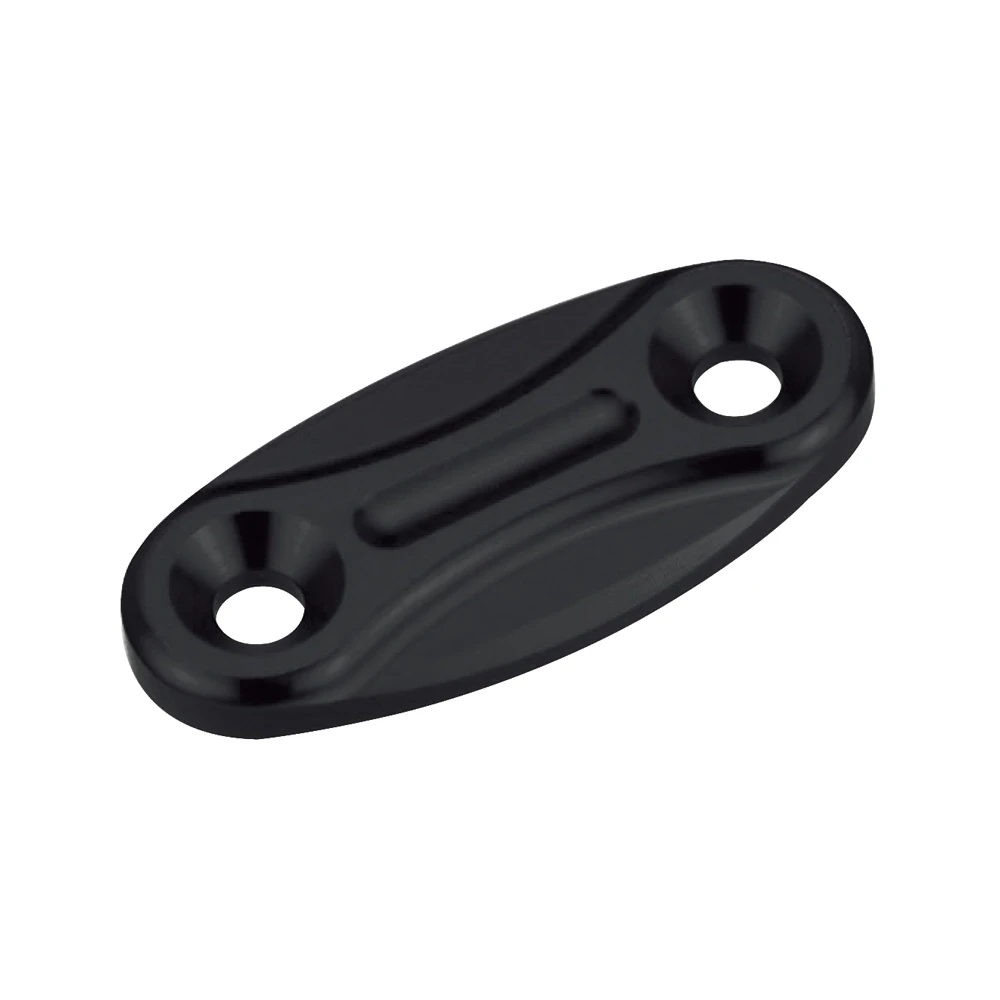 Abdeckung Spiegelbohrungen Aluminium Honda CBR 60x28mm, Lochdistanz: 40mm