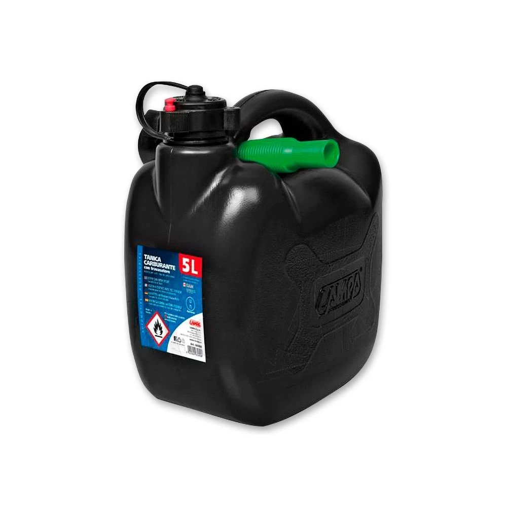 Benzinkanister inkl. flexiblem Auslaufrohr (5 Liter) schwarz