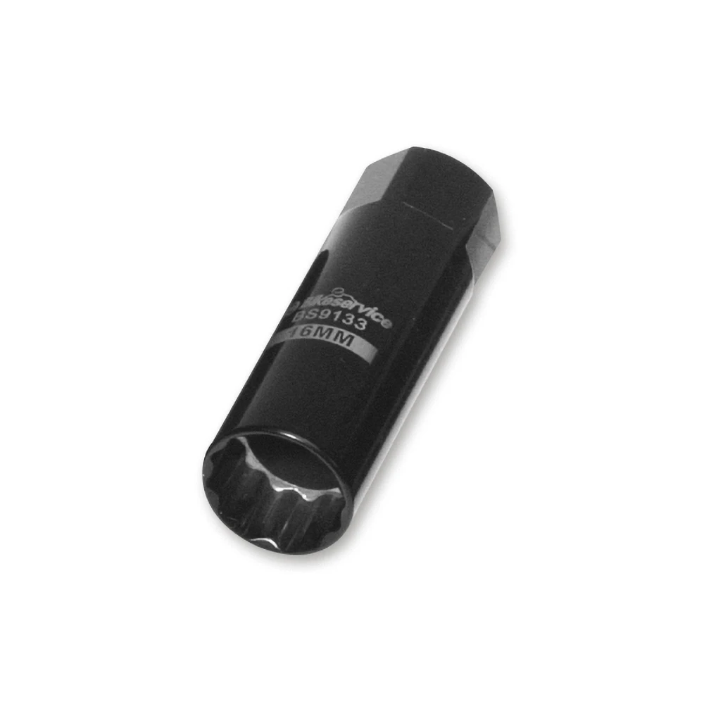 Kerzenschlüssel Stecknuss BIKESERVICE 16mm extradünn Ø20.6mm 3/8 Zoll SW19mm