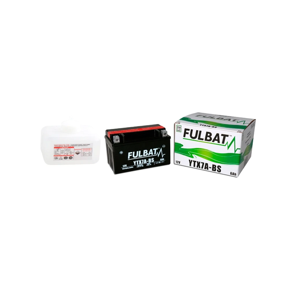 Batterie YTX7A-BS FULBAT mit Säurepaket FTX7A-BS