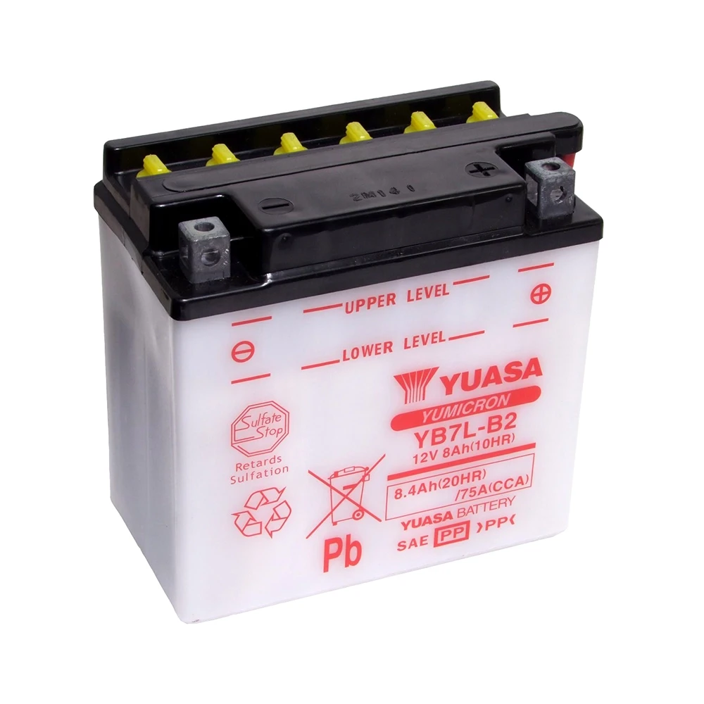 Batterie YB7L-B2  Yuasa offen ohne Säure
