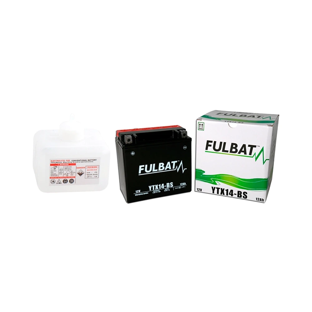 Batterie YTX14-BS FULBAT mit Säurepaket FTX14-BS