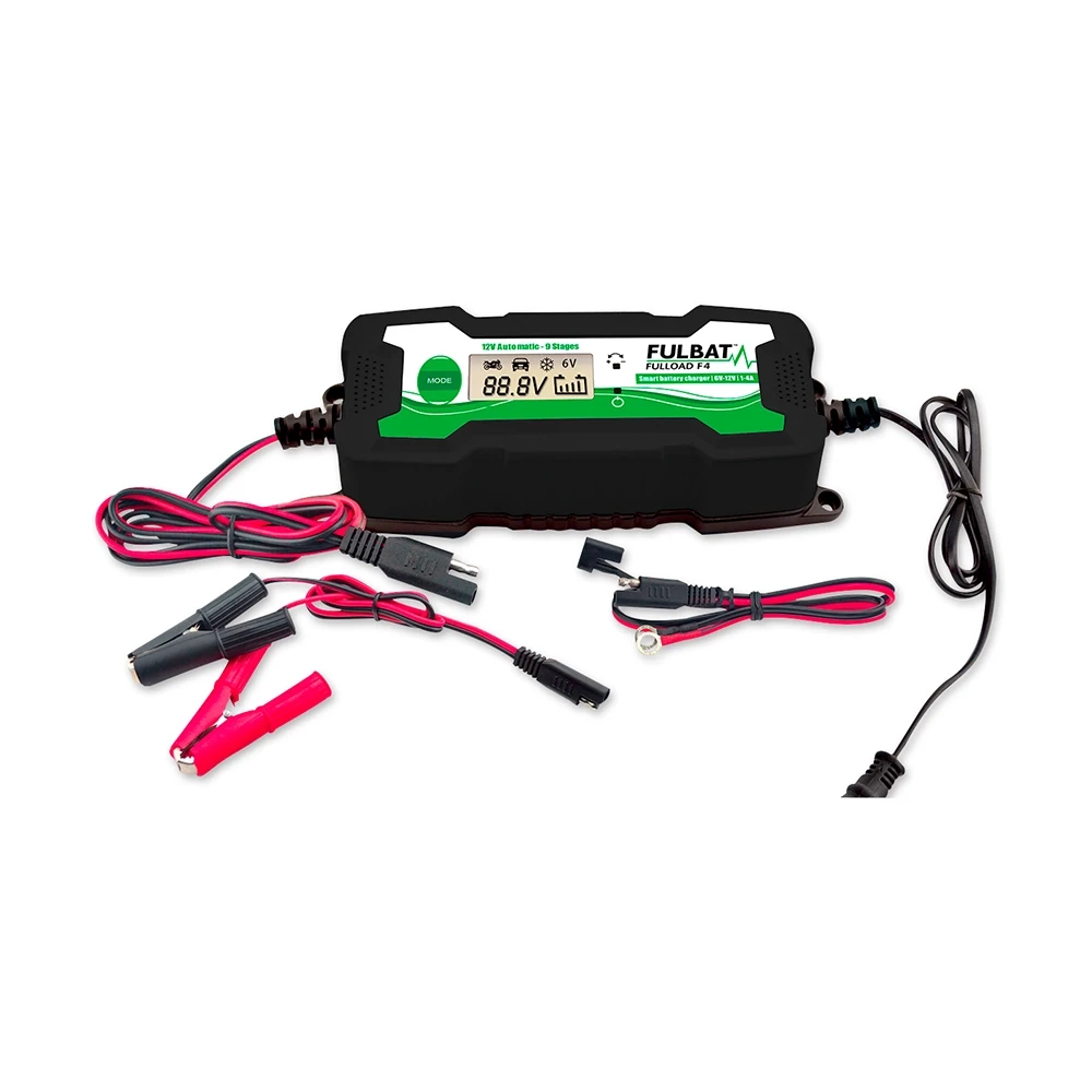 Batterieladegerät FULBAT FULLOAD F4 6-12V 1-4A 8 Stufen LCD Dis.