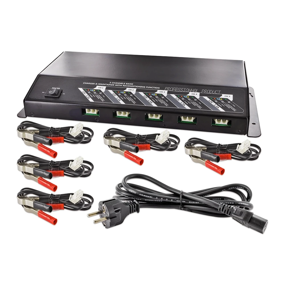 Batterieladegerät FULBAT FULBANK 12V 5 x 1.5A 8 Stufen