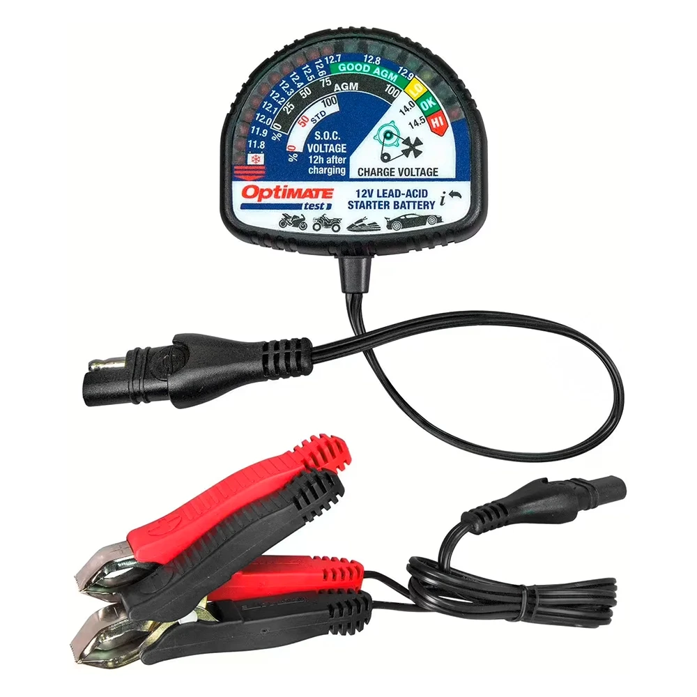Batterietester OPTIMATE TS130 für AGM, STD, Gel-Batterien 12V